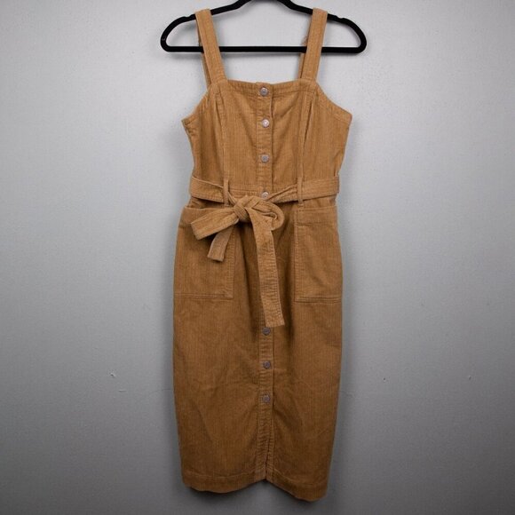 Levi's Calla tan corduroy midi dress-XS - Picture 1 of 4